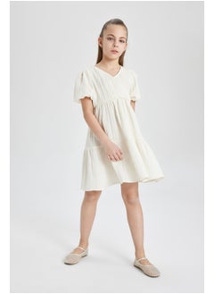 Girl Regular Fit Short Sleeve Woven Dress