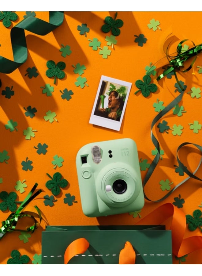 Instax Mini 12 Christmas Gift Box – Green Instant Mini 12 Camera with Brown Case, White Mini Film, Photo Frame, Pegs and Batteries – Perfect Christmas Gift for Kids, Teens, and Adults - Image 4