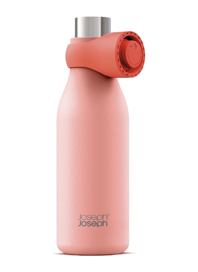 Joseph Joseph - Joseph Joseph Loop Stainless Steel Leak-Proof Vacuum Insulated Water Bottle Coral 500 ml 81119 - Image 1