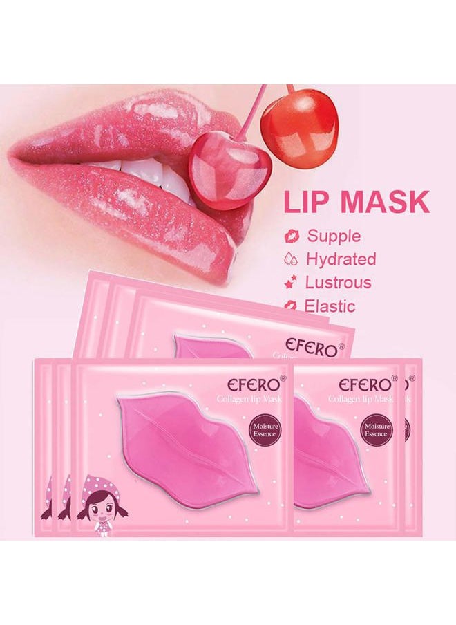 DELISOUL - 20 Pack Collagen Crystal Lip Masks, Gold Under Eye Masks Set Natural Moisturizing Gel Anti-Aging Anti Chapped Hydrating Reducing Puffiness Dark Circles and Wrinkles Lip Eye Pads for Women Men - Image 1
