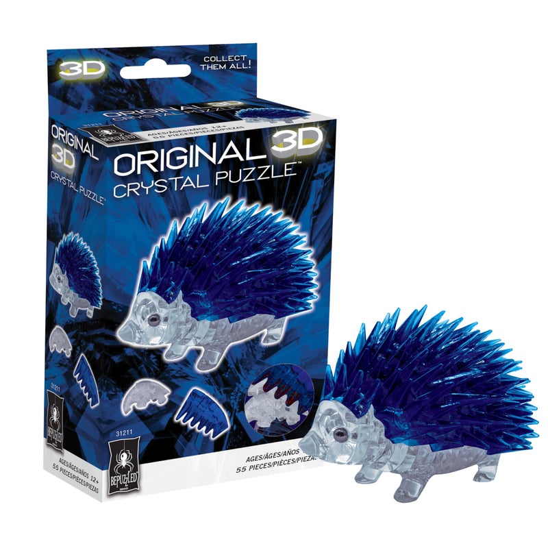BePuzzled Hedgehog Standard Original 3D Crystal Puzzle Ages 12 and Up - Image 2