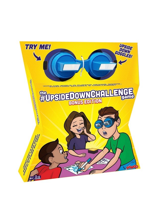 Vango UpsideDownChallenge Game - Complete Fun Challenges with Upside Down Goggles for Ages 8+, 2-6 Players - Image 1