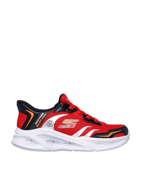 Skechers Meteor-lights Slip-On Shoes for Kids - Red