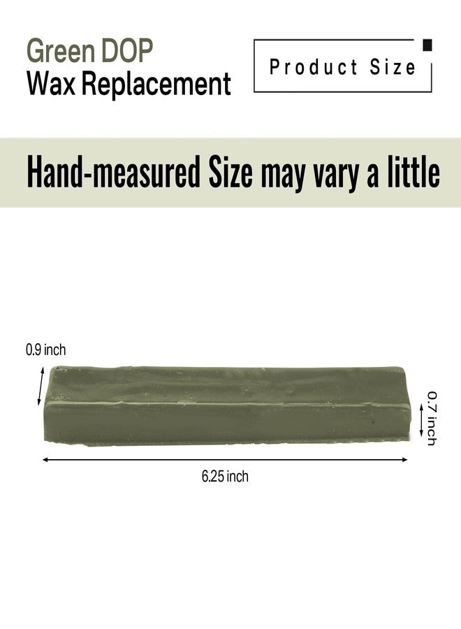 SuperDi Green DOP Wax Replacement for Lapidary Cabochons Cabbing Forming Buffing Polishing Cutting Made of Bees Waxs (2Pack) - Image 2