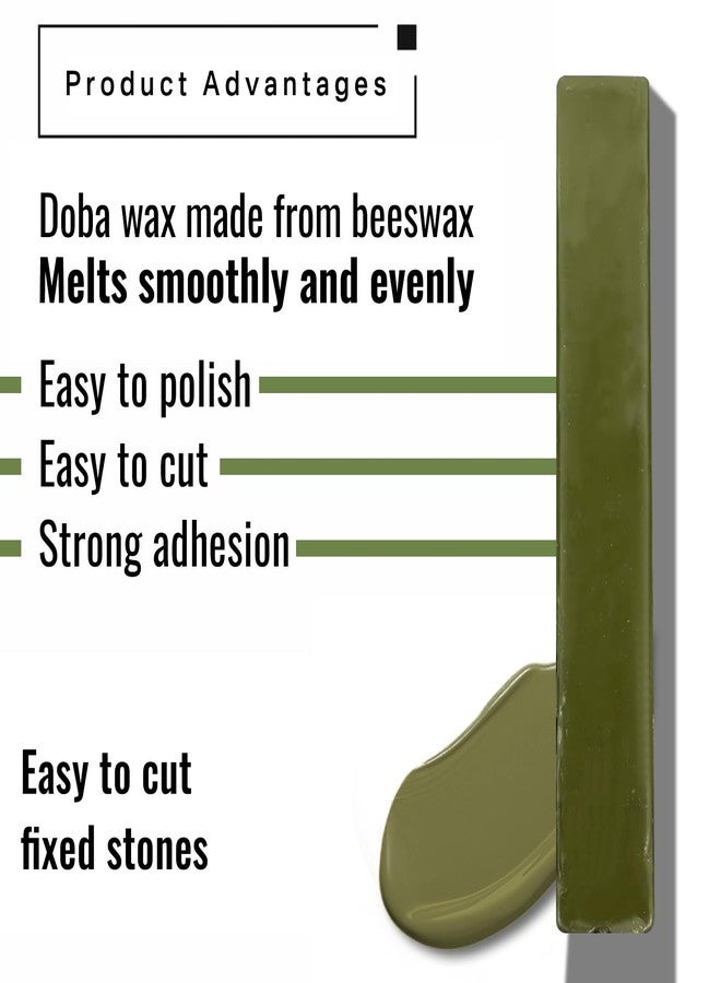 SuperDi Green DOP Wax Replacement for Lapidary Cabochons Cabbing Forming Buffing Polishing Cutting Made of Bees Waxs (2Pack) - Image 3