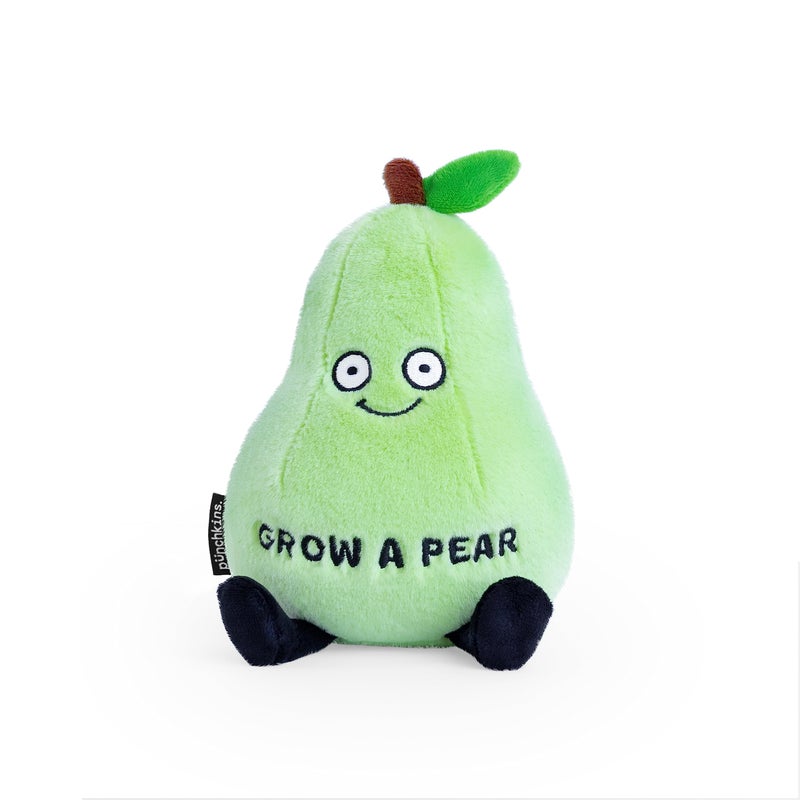Punchkins Pear Plushie Grow A Pear Cute Pear Fruit Plush Gift for Food Lovers Food Plush Toy for Gifting - Image 3