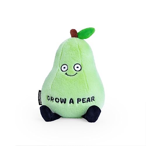 Punchkins Pear Plushie Grow A Pear Cute Pear Fruit Plush Gift for Food Lovers Food Plush Toy for Gifting - Image 1