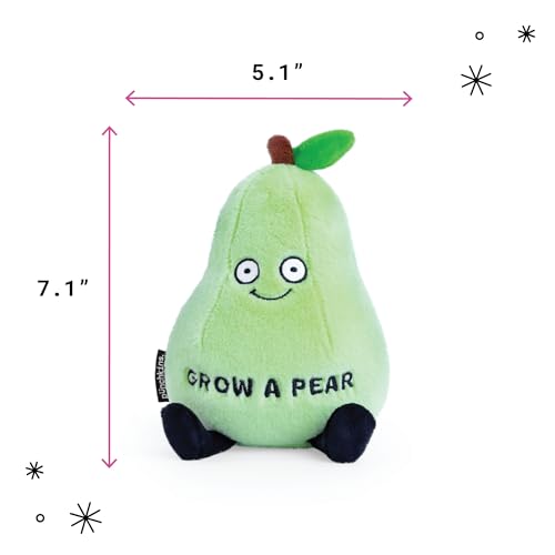 Punchkins Pear Plushie Grow A Pear Cute Pear Fruit Plush Gift for Food Lovers Food Plush Toy for Gifting - Image 5