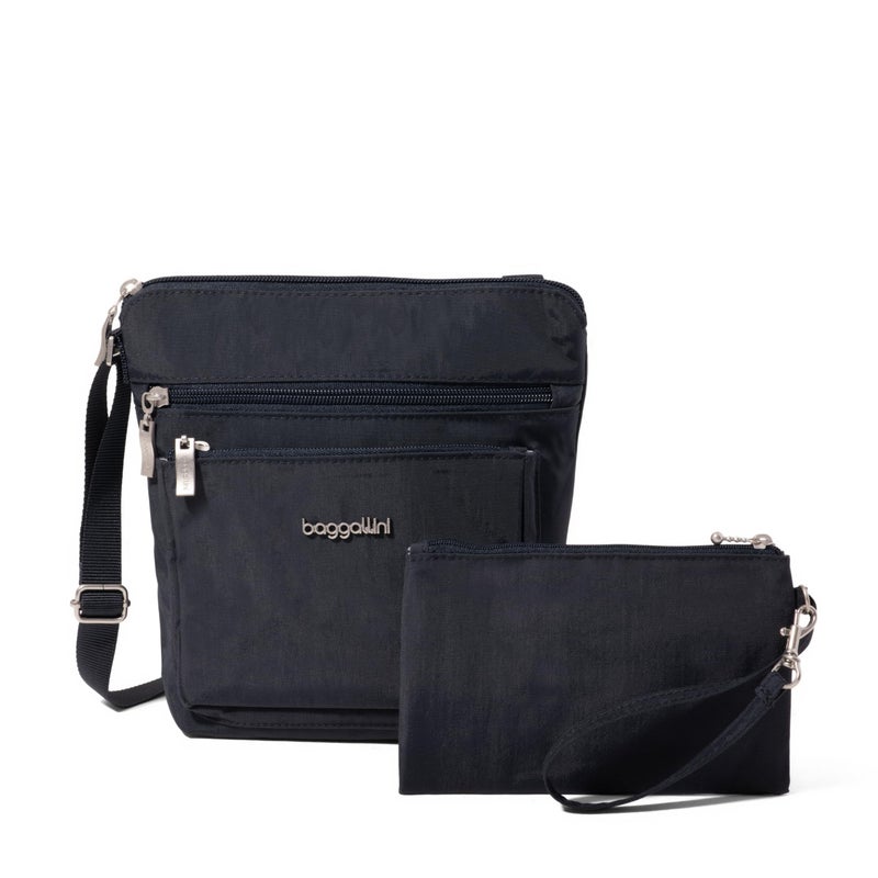 Baggallini Pocket Crossbody Bags for Women 8x8 Small Lightweight Durable Water-Resistant Travel Purse W/RFID - Image 1