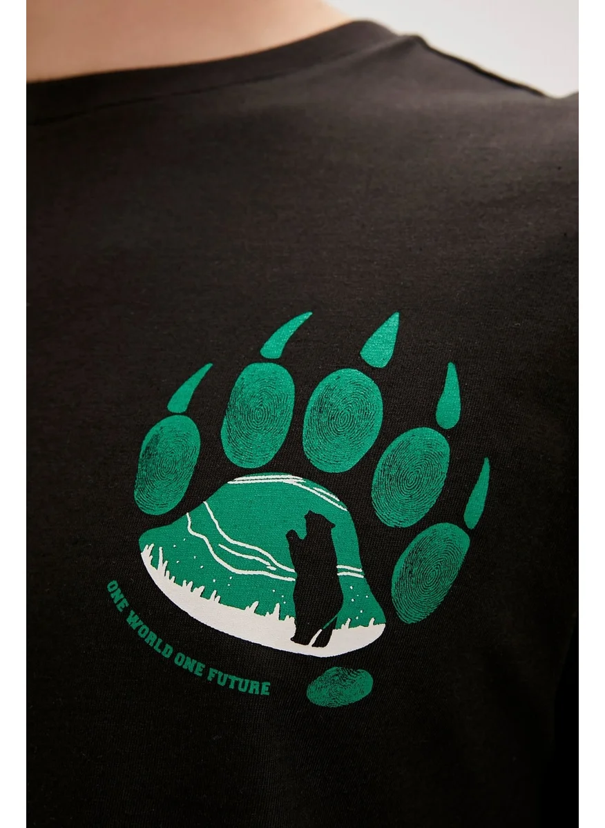 Bad Bear Re-One Black Printed Men's T-Shirt