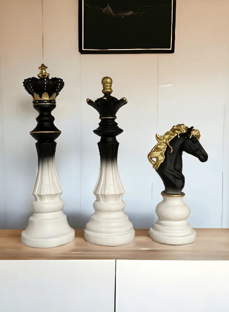 Generic Chess Game Statues Resin Chess Set Luxury Chess Set King Horse ...