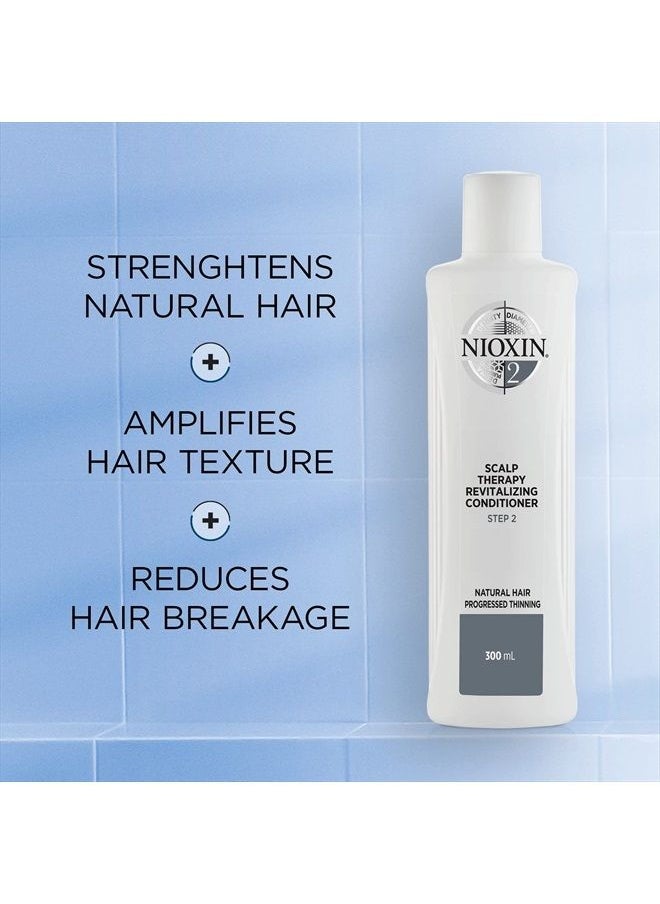 Nioxin System 2 Scalp Therapy Conditioner with Peppermint Oil, Treats Dry Scalp, Provides Moisture Control & Balance, For Natural Hair with Progressed Thinning, 33.8 fl oz  - Image 3