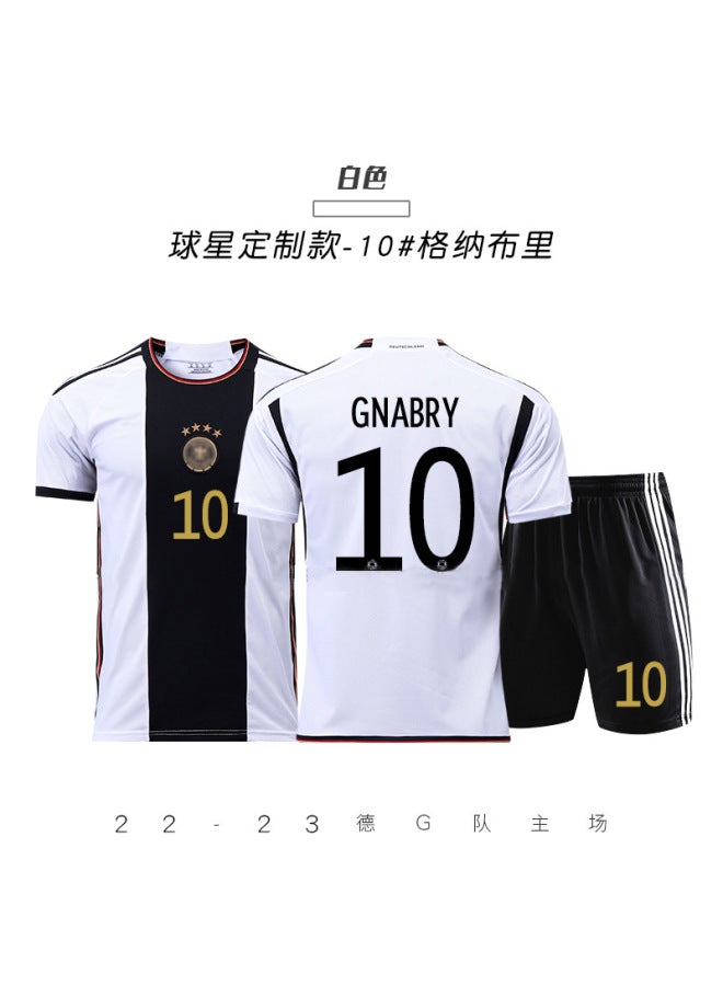 22 World Cup Germany Main-no.10 Gnabry Football Jersey - Image 1