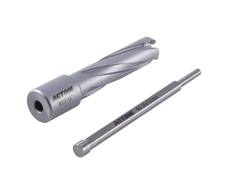 ACTOOL 5/8'' Diameter x 2'' Depth of Cut Carbide Tipped TCT ANNULAR Cutter with 3/4'' Weldon Shank - Image 3