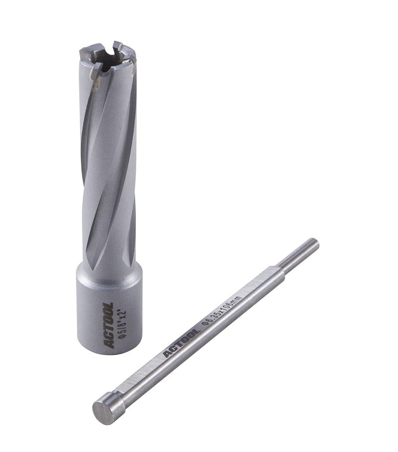 ACTOOL 5/8'' Diameter x 2'' Depth of Cut Carbide Tipped TCT ANNULAR Cutter with 3/4'' Weldon Shank - Image 5