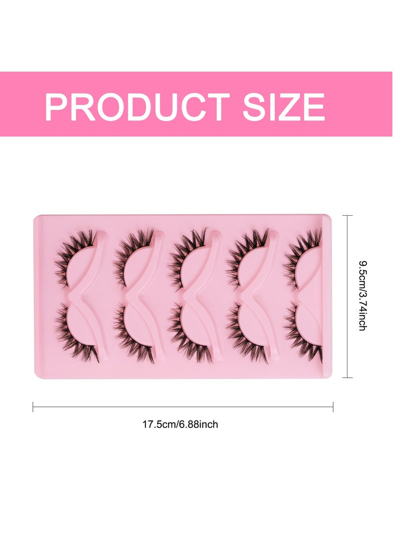 سفينة النور 5 أزواج من الرموش الاصطناعية ذات السيقان الشفافة ناعمة ومريحة ومناسبة للإطلالة النباتية - Image 5