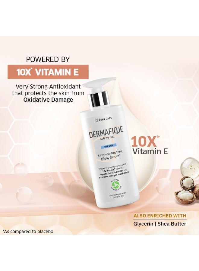 Dermafique Intensive Restore Body Lotion Serum with 10X Vitamin E benefit 300ml, Body Lotion for Dry Skin, Suitable for Winters, Moisturizer for Body | Dermatologist Tested - Image 5