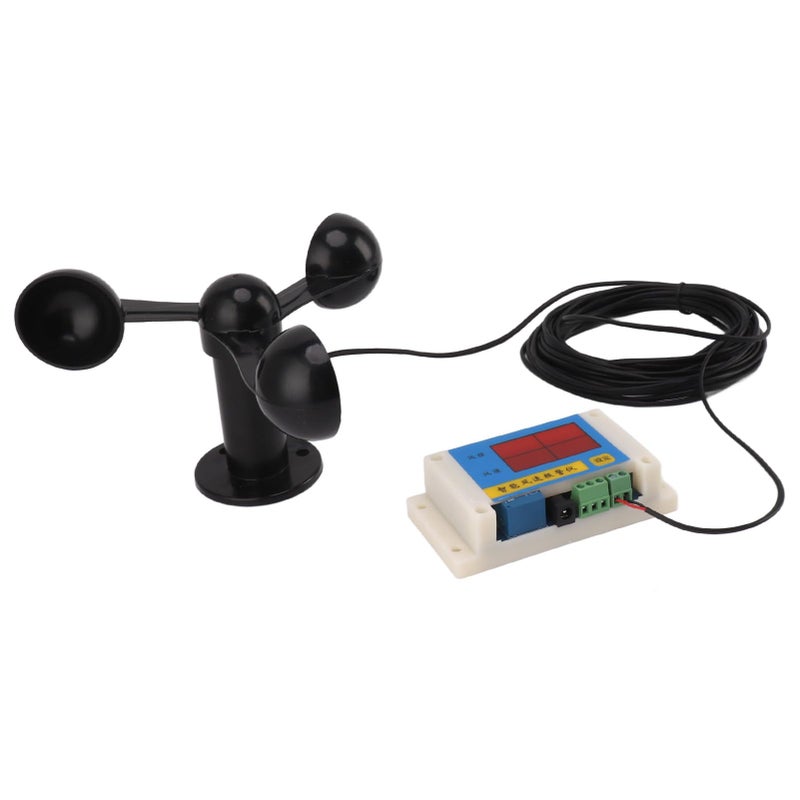 High Accuracy USB 5V Tower Anemometer with 3 Fan Blades Wind Speed Alarm 2 12 Level Power Memory - Image 5