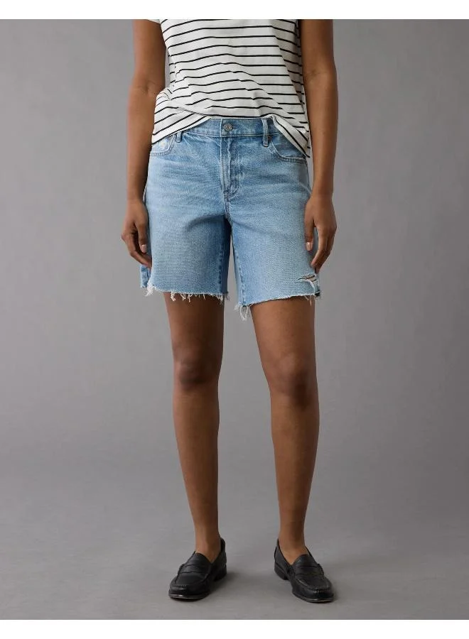 امريكان ايجل AE Strigid 8" Perfect Denim Bermuda Short