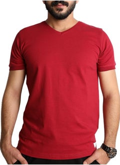BAREQ ALMODA V-Neck T-Shirt Comfortable Cotton Fabric 100% Made in Turkey  - Image 1