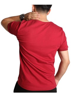 BAREQ ALMODA V-Neck T-Shirt Comfortable Cotton Fabric 100% Made in Turkey  - Image 3