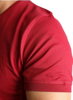 BAREQ ALMODA V-Neck T-Shirt Comfortable Cotton Fabric 100% Made in Turkey  - Image 4