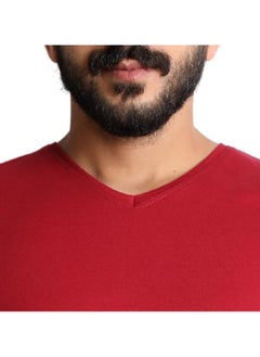 BAREQ ALMODA V-Neck T-Shirt Comfortable Cotton Fabric 100% Made in Turkey  - Image 5