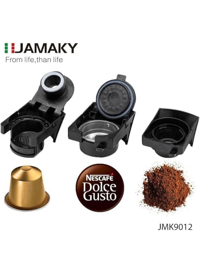 JAMAKY 3-in-1 Espresso and Capsule Coffee Maker for Espresso, Cappuccino, and Latte JMK9012 - Image 2