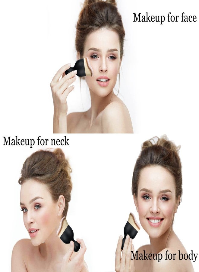 Falliny Foundation Makeup Brush, Flat Kabuki Travel Foundation Brush for Blending Liquid, Cream or Flawless Powder Cosmetics, Portable Face & Body Makeup Brush - Image 4