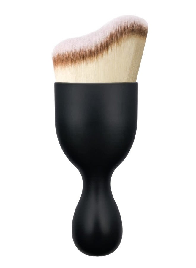 Falliny Foundation Makeup Brush, Flat Kabuki Travel Foundation Brush for Blending Liquid, Cream or Flawless Powder Cosmetics, Portable Face & Body Makeup Brush - Image 1