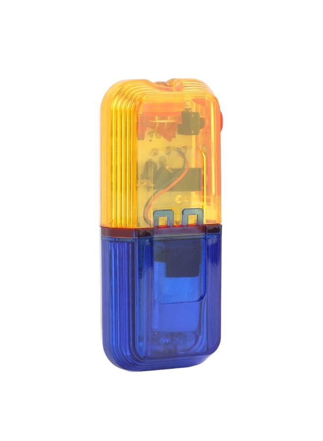 LED Warning Shoulder Light Rechargeable High Brightness Clip Shoulder Strobe Light with Gravity Sensor for Night Riding Yellow Blue