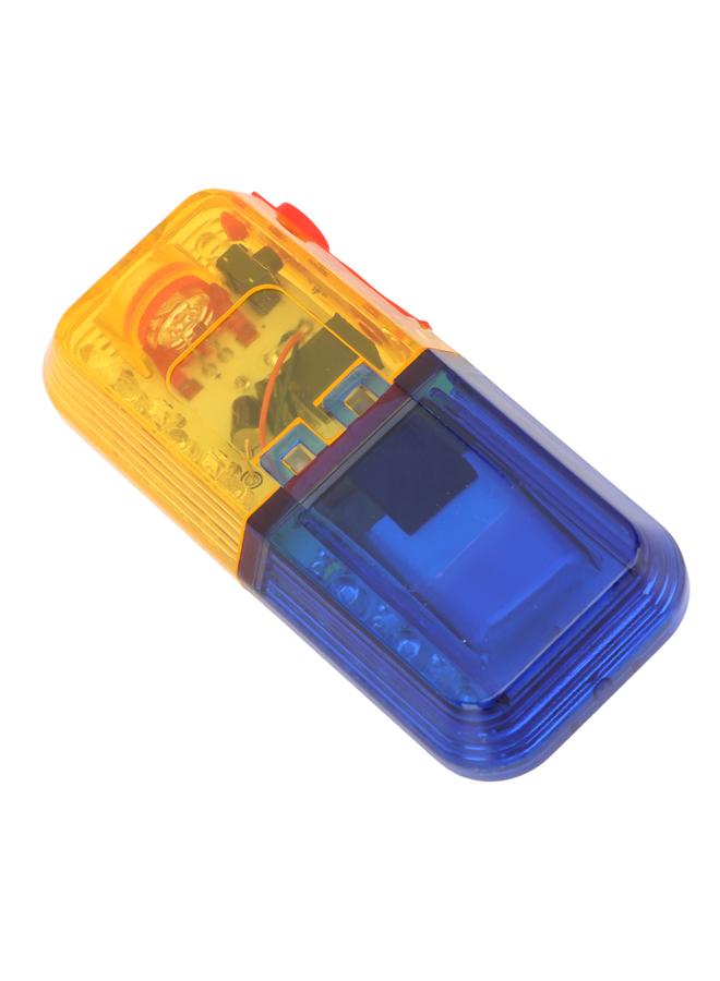 LED Warning Shoulder Light Rechargeable High Brightness Clip Shoulder Strobe Light with Gravity Sensor for Night Riding Yellow Blue