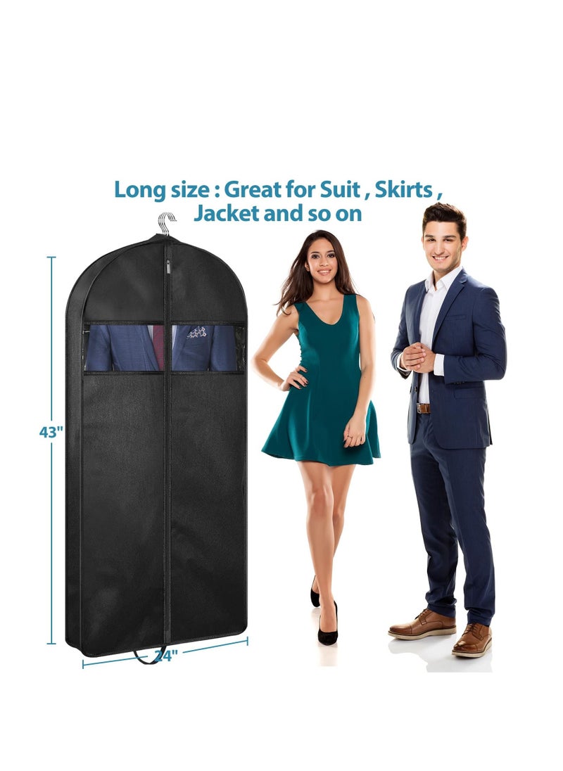 3 pcs 43" Garment Bag, Suit Bag for Wardrobe Storage and Travelling, For Hanging Clothes, Men's Suit Sleeve Bag with Handles, For Coats, Jackets and Shirts - pzsku/Z1A546EB578763E8F6750Z/45/_/1690855640/1852b5d6-5f00-4faf-b147-aef1b9a7784b