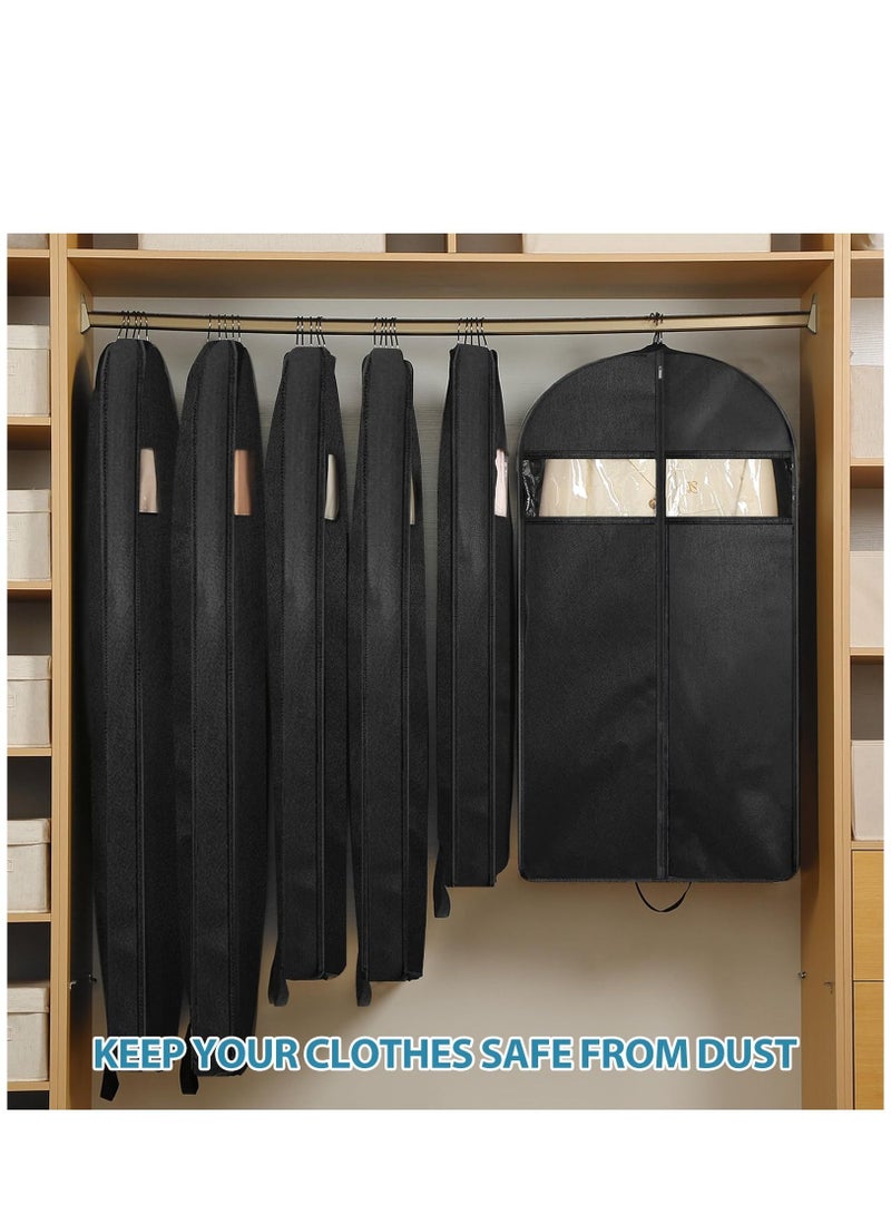 Arabest 3 pcs 43" Garment Bag, Suit Bag for Wardrobe Storage and Travelling, For Hanging Clothes, Men's Suit Sleeve Bag with Handles, For Coats, Jackets and Shirts - Image 5