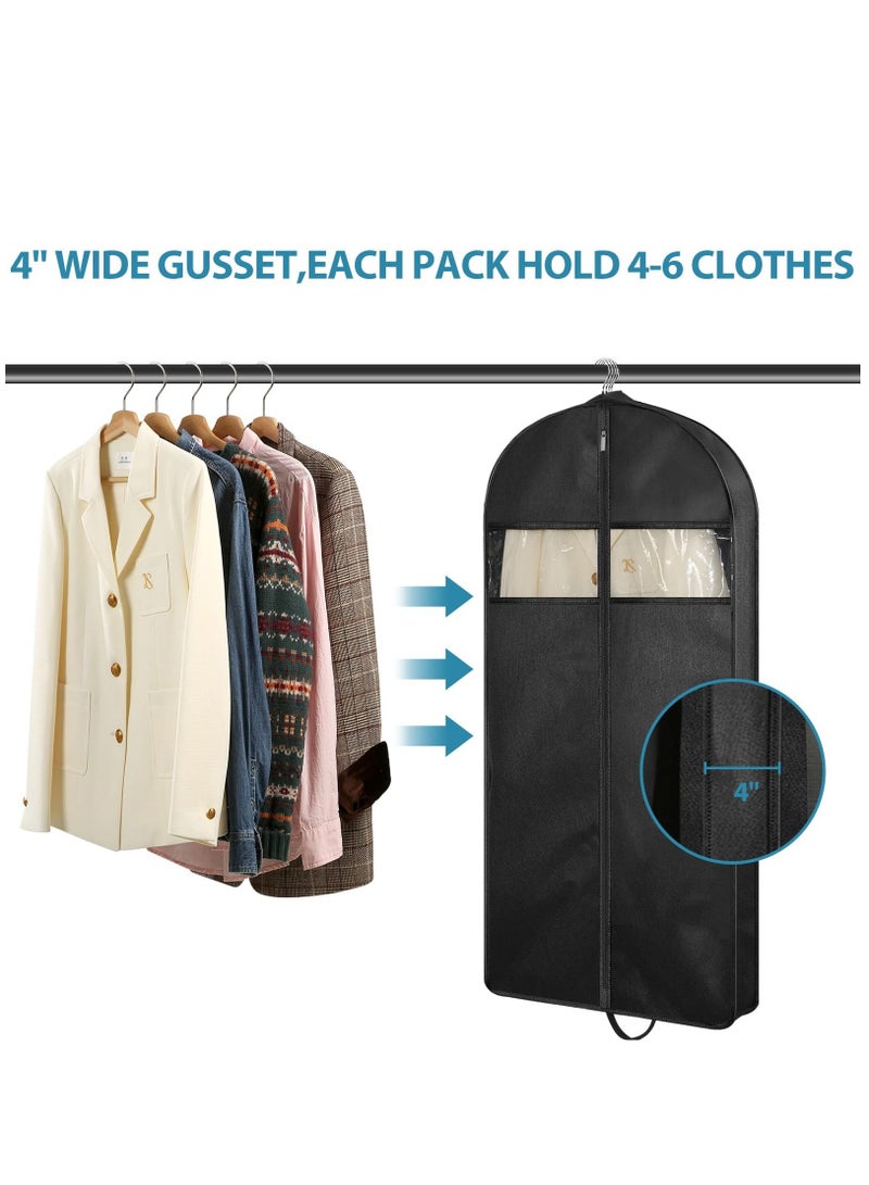 Arabest 3 pcs 43" Garment Bag, Suit Bag for Wardrobe Storage and Travelling, For Hanging Clothes, Men's Suit Sleeve Bag with Handles, For Coats, Jackets and Shirts - Image 2