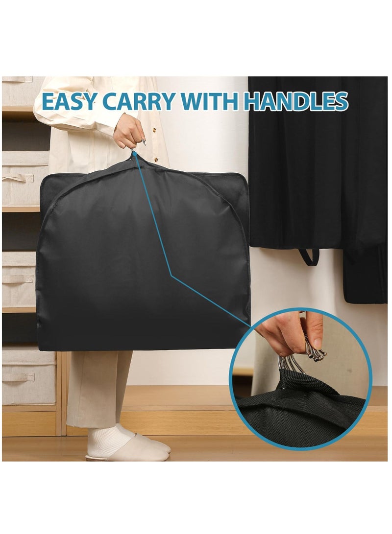 Arabest 3 pcs 43" Garment Bag, Suit Bag for Wardrobe Storage and Travelling, For Hanging Clothes, Men's Suit Sleeve Bag with Handles, For Coats, Jackets and Shirts - Image 4