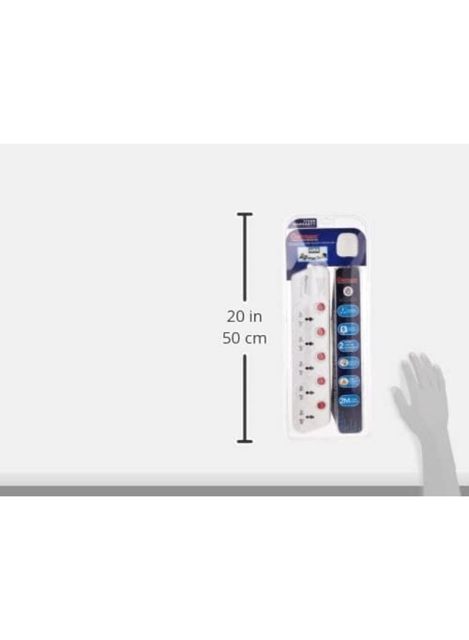 OSHTRACO كابل تمديد مع مفتاح 5 طرق من أوشتراكو بطول 2 متر - Image 3
