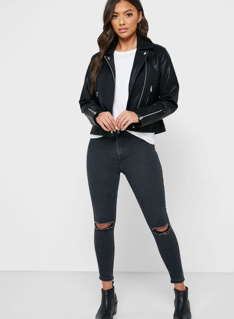 Topshop Petite Biker Jacket