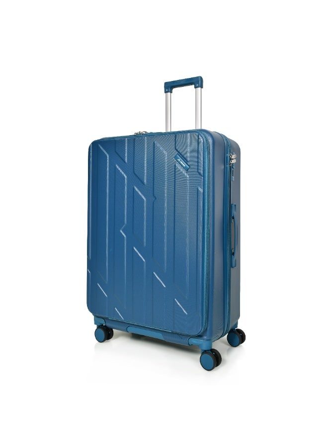 مورانو شنط سفر من مورانو للجنسين بجيب أمامي مجموعة من 3 قطع طقم حقائب سفر أزرق غامق مقاسات 28''-24''-20'' إنش - Image 3