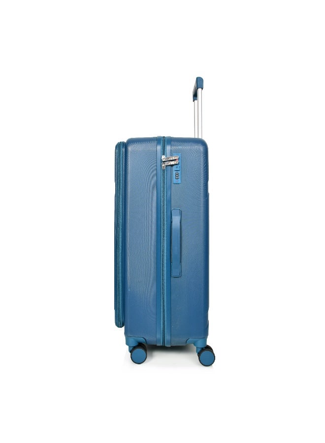 مورانو شنط سفر من مورانو للجنسين بجيب أمامي مجموعة من 3 قطع طقم حقائب سفر أزرق غامق مقاسات 28''-24''-20'' إنش - Image 5