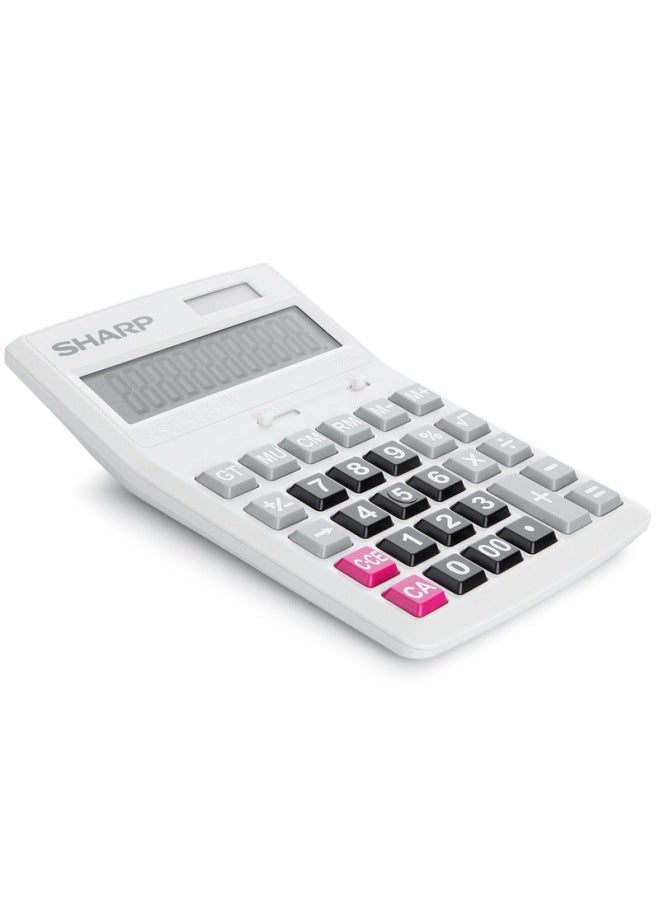 SHARP Ch-d12 Business Calculator, White - Image 2