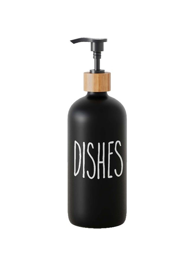 Aeakey Soap Dispenser,Dish Soap Dispenser for Kitchen Sink.Glass Hand Soap Dispenser, Modern Farmhouse Decor Dish Soap Dispenser for Bathroom,Kitchen Sink Decor - Image 1
