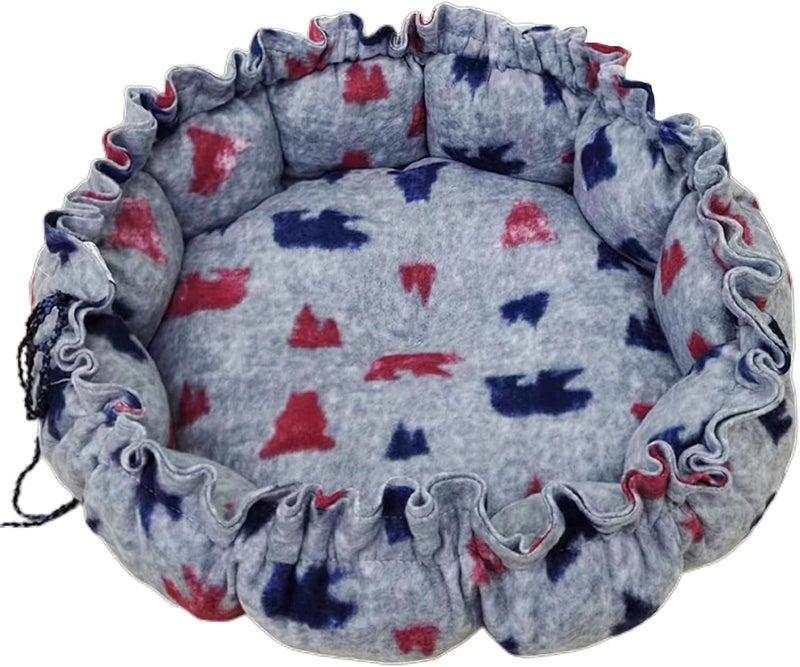 Design Round Pet Bed Warm Cushion House Dog Nest Kennel For Small Sofa Plush L Size - Image 1