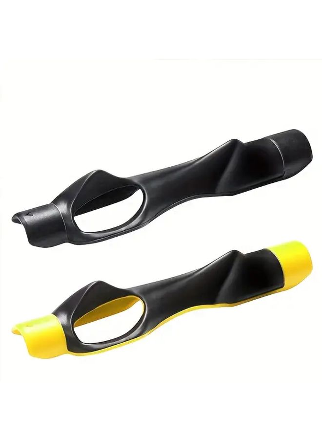 Black Golf Grip Strength Trainer With Non Slip Base And Adjustable Sensing Mechanism Right Hand Training Aid For Beginners And Pros Swing Corrector Muscle Memory Device For Improved Control Accuracy Consistency Compatible With All Skill Levels Ideal Gift For Golfers - Image 1