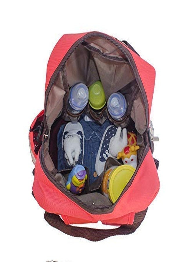 POLKA TOTS Premium Baby Diaper Bags for Mothers | Maternity Waterproof Large Capacity Handbags for Travel I Nappy Tote Backpacks for Mom (Red, Large) - Image 5