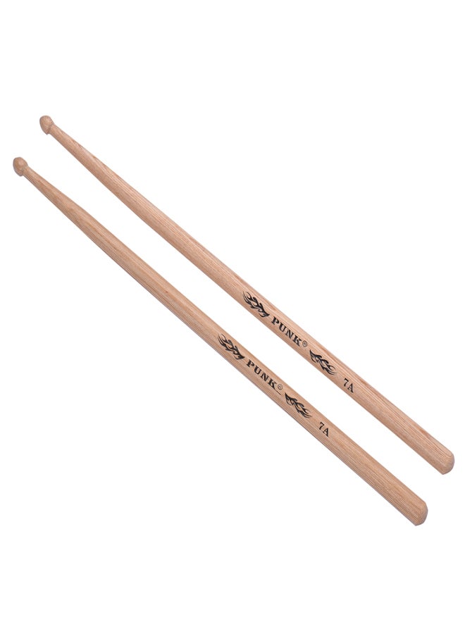 PUNK One Pair of 7A Wooden Drumsticks Drum Sticks Ash Wood Drum Set Accessories - Image 2