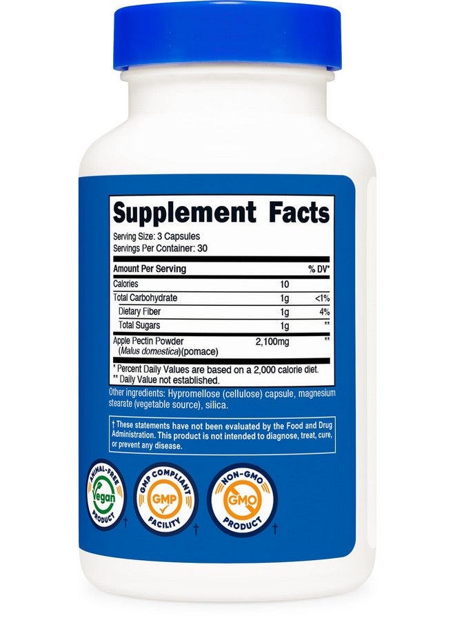 Nutricost Apple Pectin Capsules 2,100mg Per Serving, 90 Capsules - Gluten-Free, 30 Servings - Image 5