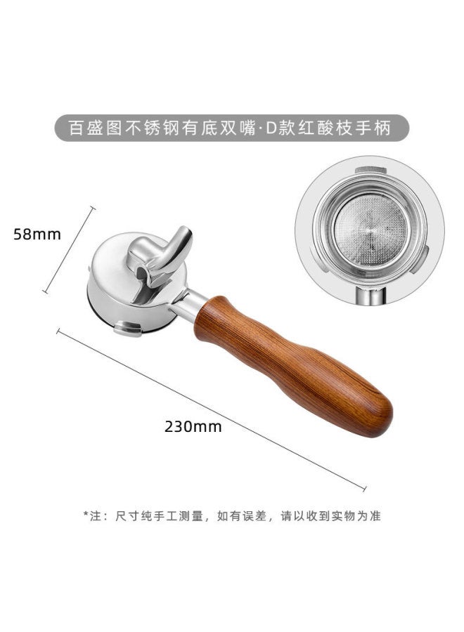 Yum Picture Coffee Machine Handle 58mm Coffee Bottom Handle Single/double Split Coffee Machine Modified Accessories Handle