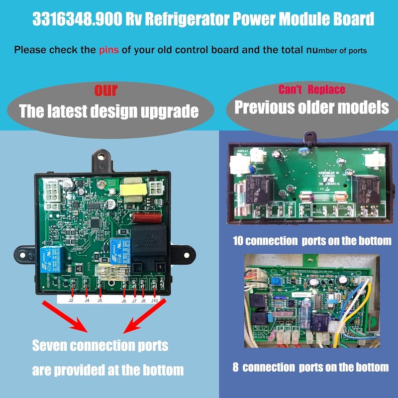Bxmgr 2025 NEW 3316348.900 RV Fridge Control Board for Dometic Models - Image 5