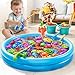 KIZONLY Magnet Fishing Game for Kids 35 48 Fish Toys for Kids 35 Bathtub Floating Toy Fishing Pole Water Table Pool with Rod Net Bath Outdoor Gifts for Toddlers Baby Age 3 4 5 6 7 8 Year Old - Image 4